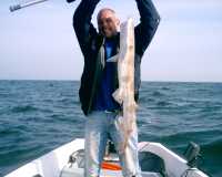 brother nick with 14lb huss bettystown 2010