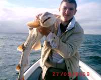 the son clyde with 14lb huss bettystown 2010