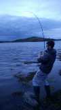 Ray on Spinning rod